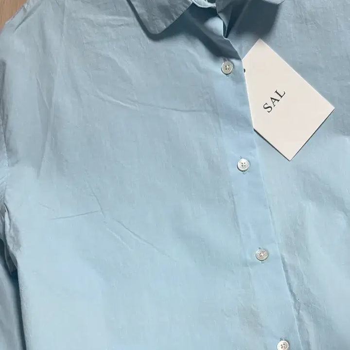 [SOLD OUT] 새상품) 스모키앨리스 스앨더 오버핏셔츠 하늘색 블루 코튼
