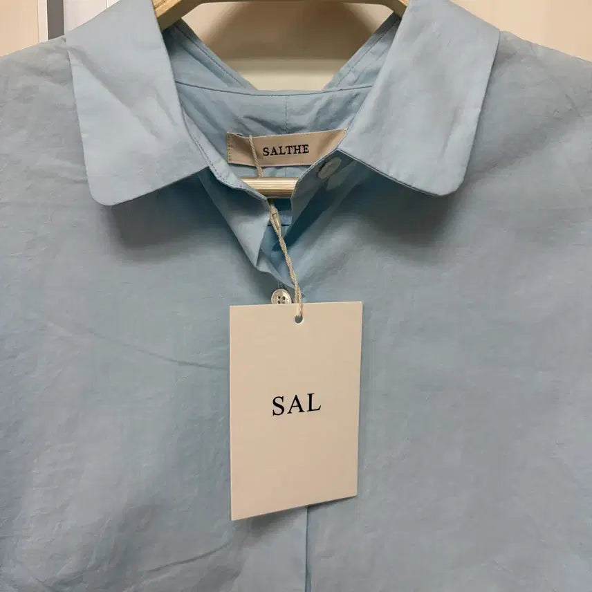 [SOLD OUT] 새상품) 스모키앨리스 스앨더 오버핏셔츠 하늘색 블루 코튼