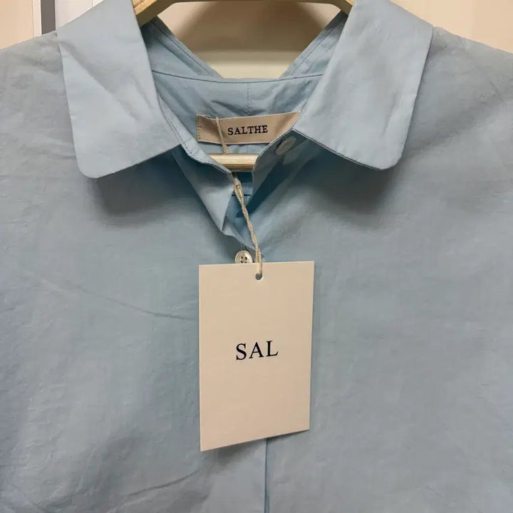 [SOLD OUT] 새상품) 스모키앨리스 스앨더 오버핏셔츠 하늘색 블루 코튼