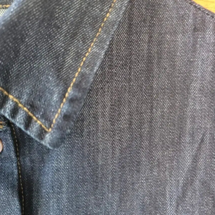 [BUNJANG] Unbranded Denim Long Shirt / 무배 한점 데님 롱남방