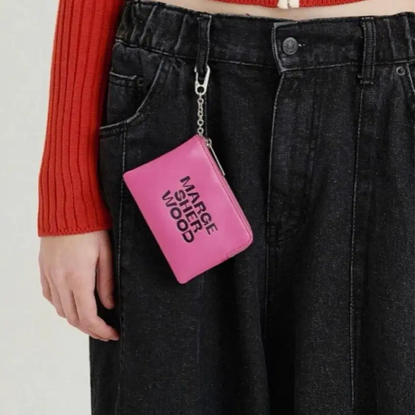 [SOLD OUT] 마지셔우드/ LOGO ZIPPER WALLET (핑크,블루)