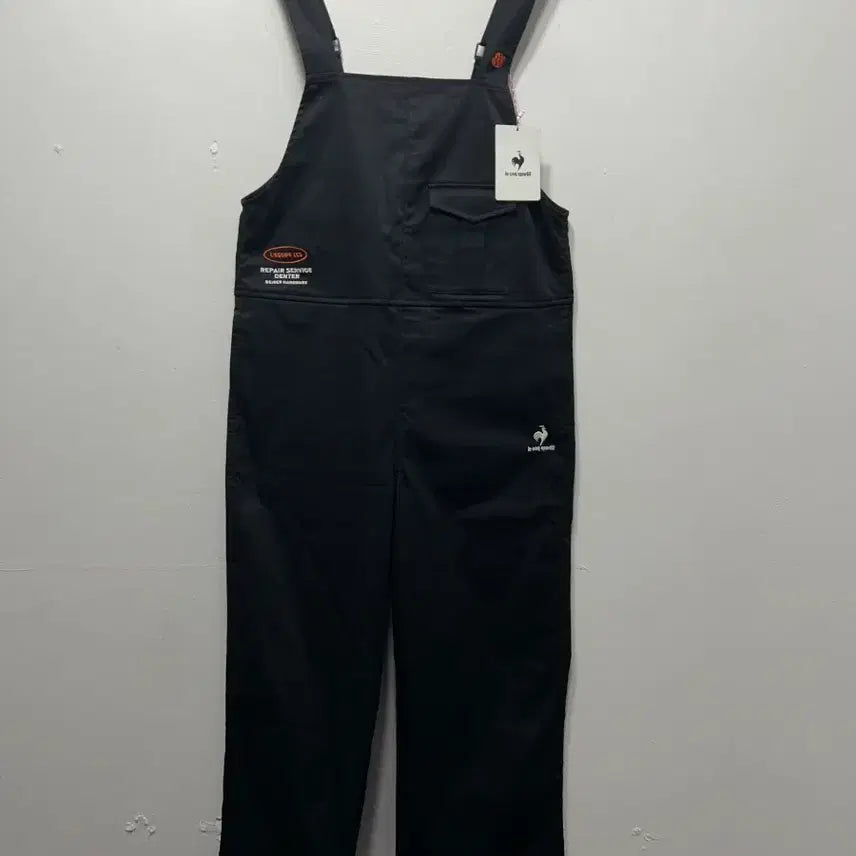 [BUNJANG] Le Coq Sportif Black Overalls Jumpsuit (M) - New / 르꼬끄 블랙 오버롤 점프수트 M 새상품 면