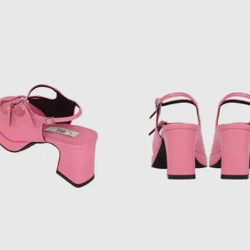 [BUNJANG] att Strap Sandal Heel Pink / [att] Strap Sandal Heel_pink 235