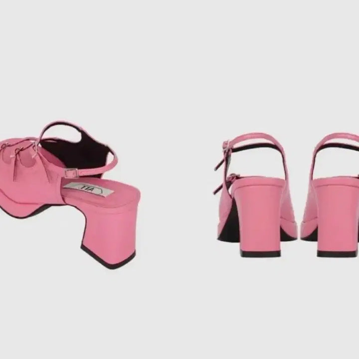 [BUNJANG] att Strap Sandal Heel Pink / [att] Strap Sandal Heel_pink 235