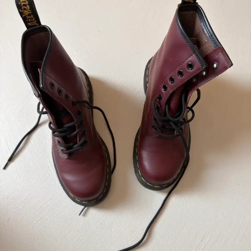 [BUNJANG] Dr. Martens 1460 Burgundy Boots / 닥터마틴 1460 버건디 부츠 240