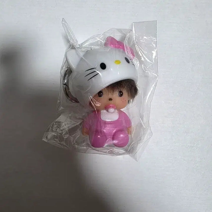 [BUNJANG] Sanrio Hello Kitty Monchhichi Collaboration Keyring Doll / 키티 몬치치 콜라보 키링 인형