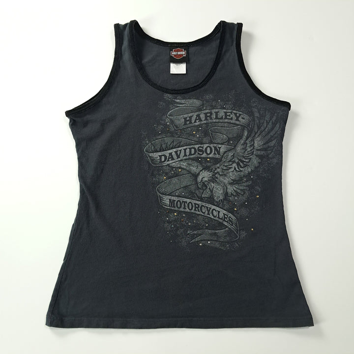 [BUNJANG] Harley-Davidson 00s Charcoal Gray Sleeveless T-Shirt / CK231 XL 할리데이비슨 00s 미국판 차콜그레이 슬리브리스 티셔츠