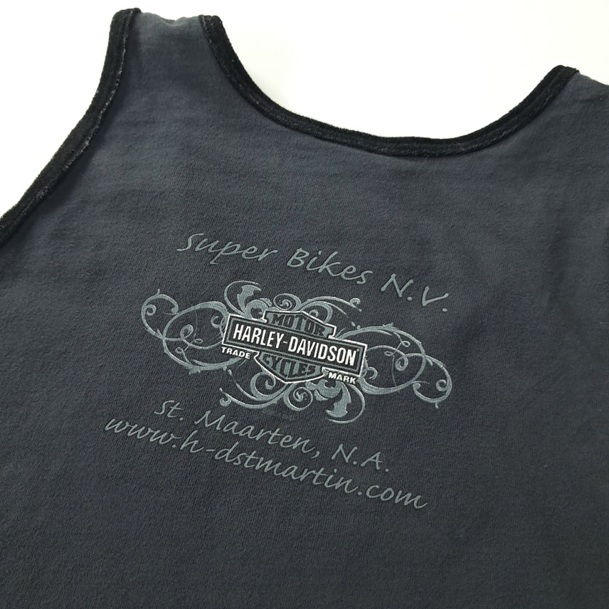 [BUNJANG] Harley-Davidson 00s Charcoal Gray Sleeveless T-Shirt / CK231 XL 할리데이비슨 00s 미국판 차콜그레이 슬리브리스 티셔츠