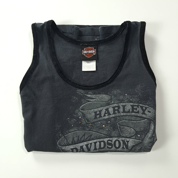 [BUNJANG] Harley-Davidson 00s Charcoal Gray Sleeveless T-Shirt / CK231 XL 할리데이비슨 00s 미국판 차콜그레이 슬리브리스 티셔츠