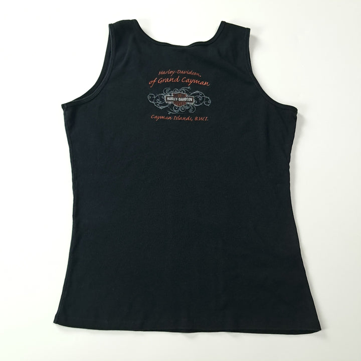 [BUNJANG] Harley Davidson Skull Graphic Sleeveless T-shirt / CK232 XL 할리데이비슨 00s 미국판 스컬 블랙 슬리브리스 티셔츠