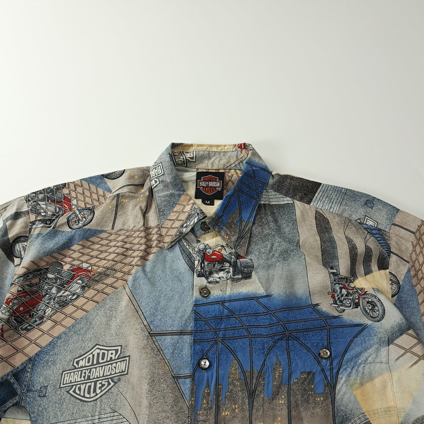[BUNJANG] Harley Davidson x Tori Richard 90s Viscose Aloha Shirt / CK233 M 할리데이비슨x토리리처드 90s 미국판 비스코스 알로하 셔츠