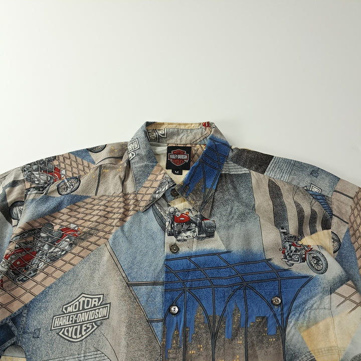 [BUNJANG] Harley Davidson x Tori Richard 90s Viscose Aloha Shirt / CK233 M 할리데이비슨x토리리처드 90s 미국판 비스코스 알로하 셔츠