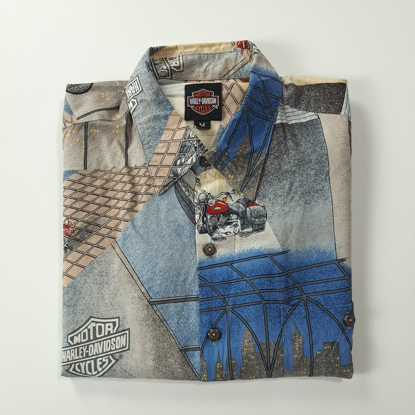 [BUNJANG] Harley Davidson x Tori Richard 90s Viscose Aloha Shirt / CK233 M 할리데이비슨x토리리처드 90s 미국판 비스코스 알로하 셔츠