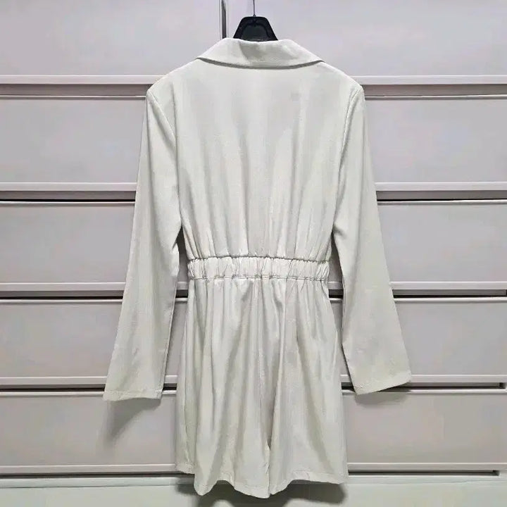 [BUNJANG] Unbranded Beige Jumpsuit / 자켓 점프슈트 새상품