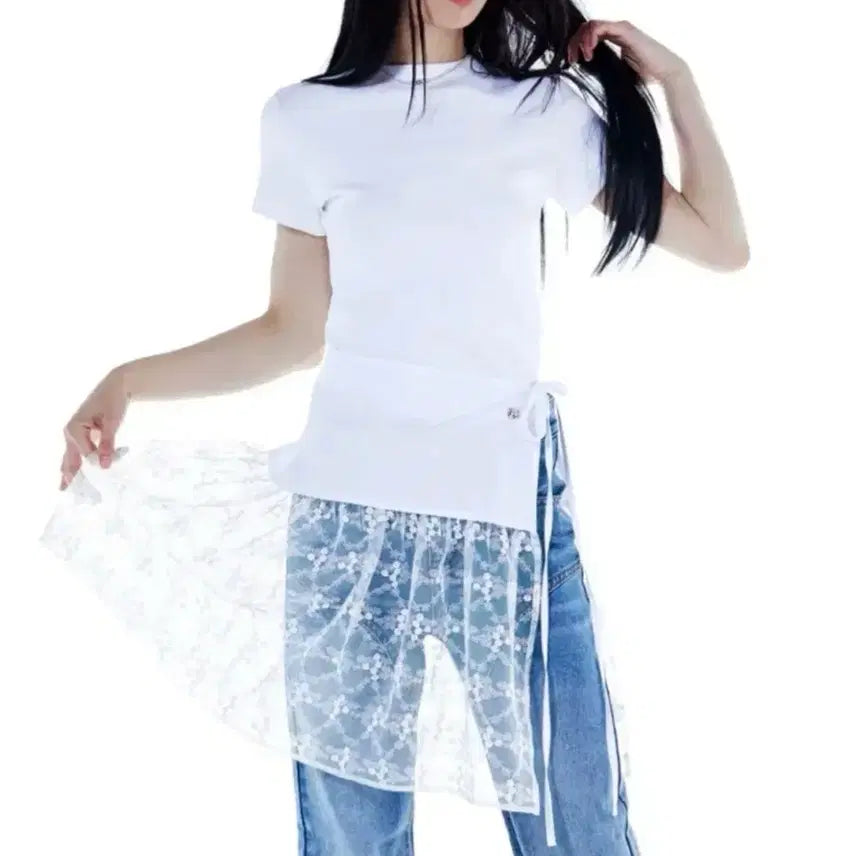 [BUNJANG] fakii Lace Layered Wrap Skirt / [fakii] 레이스 레이어드 멀티 랩스커트