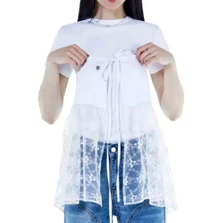 [BUNJANG] fakii Lace Layered Wrap Skirt / [fakii] 레이스 레이어드 멀티 랩스커트