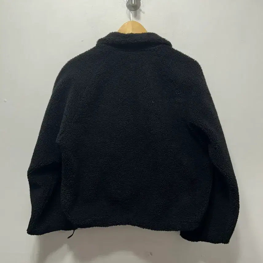 [BUNJANG] Spider Black Fleece Jacket S / 스파이더 검정색 뽀글이 플리스 S