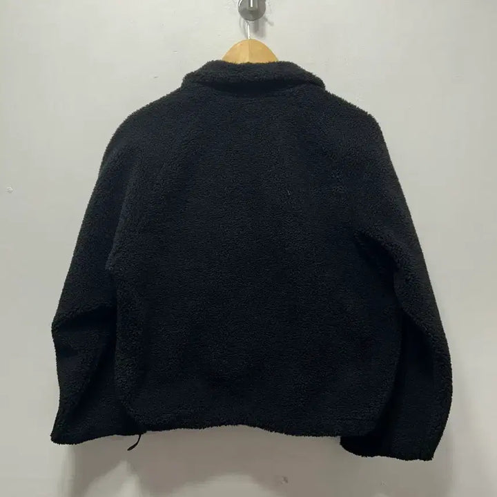 [BUNJANG] Spider Black Fleece Jacket S / 스파이더 검정색 뽀글이 플리스 S