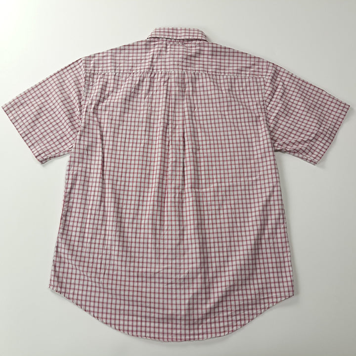 [SOLD OUT] CK235 XL 타미힐피거 90s 대만판 멀티 스몰 체크 레드 반팔 셔츠