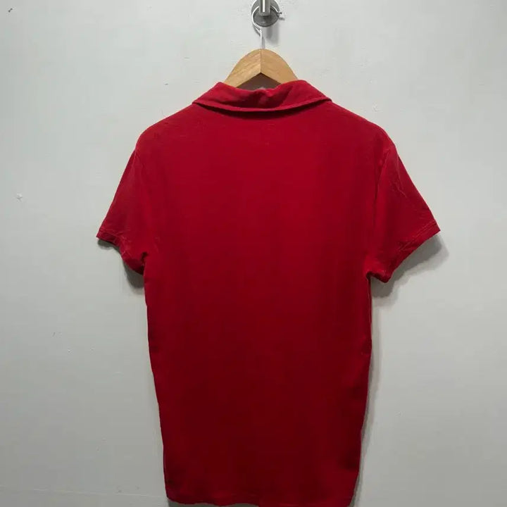 [BUNJANG] Calvin Klein Red Short Sleeve Polo Shirt (M) / 캘빈클라인 레드 반팔 폴로티셔츠 M