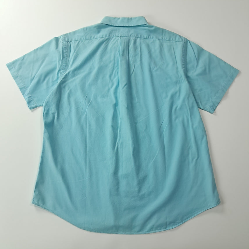 [BUNJANG] Polo Ralph Lauren 00s Multi Pony Aqua Blue Short Sleeve Shirt / CK237 2XL 폴로 00s 멀티포니 아쿠아블루 반팔 셔츠 남방