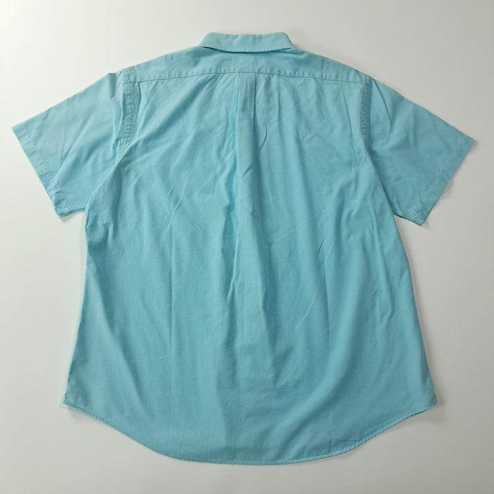 [BUNJANG] Polo Ralph Lauren 00s Multi Pony Aqua Blue Short Sleeve Shirt / CK237 2XL 폴로 00s 멀티포니 아쿠아블루 반팔 셔츠 남방