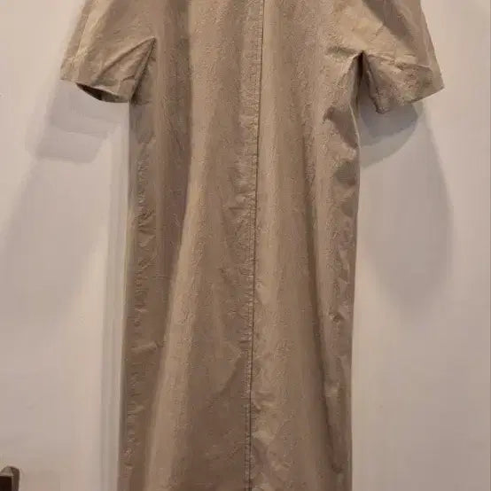 [SOLD OUT] LANVIN 린넨 소재 브이넥 반팔 원피스