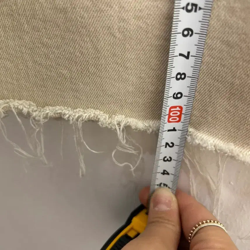 [BUNJANG] ZARA Beige Wide Denim Pants 28 / 자라 베이지 와이드 데님 팬츠 28