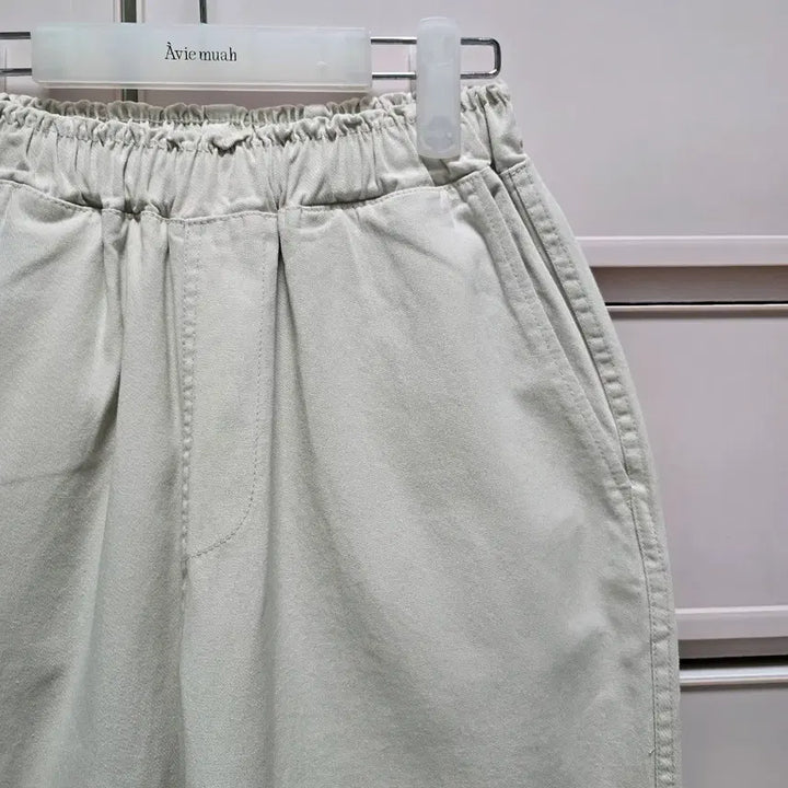 [BUNJANG] Unbranded Gray Beige Elastic Waist Band Pants / 워싱 밴딩팬츠 새상품