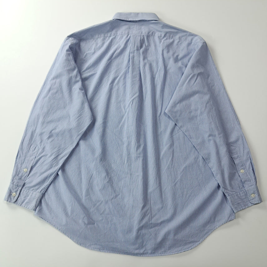 [BUNJANG] Polo Ralph Lauren 90s Blue Pinstripe Shirt / CK238 XL 폴로 90s 블루 핀스트라이프 블루 셔츠 남방