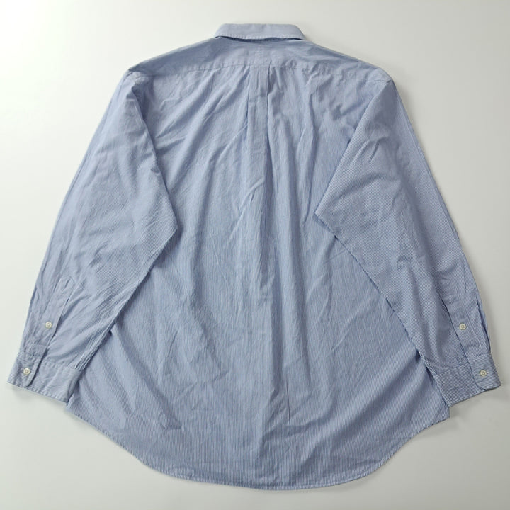 [BUNJANG] Polo Ralph Lauren 90s Blue Pinstripe Shirt / CK238 XL 폴로 90s 블루 핀스트라이프 블루 셔츠 남방