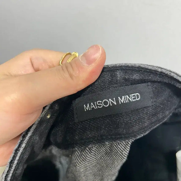 [BUNJANG] MAISON MINED Black Denim Cargo Wide Pants / MAISON MINED 블랙 데님 카고 와이드 팬츠 46