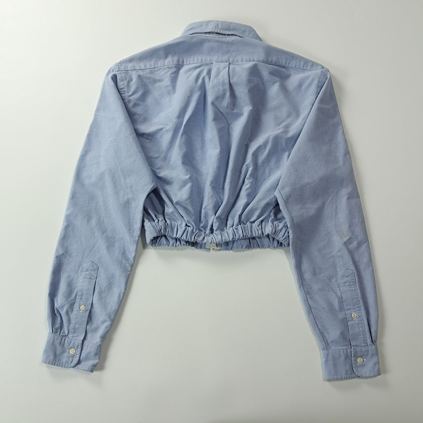 [BUNJANG] Polo Ralph Lauren Classic Blue Crop Shirt / CK239 FREE 폴로 리메이크 클래식블루 크롭 셔츠 남방