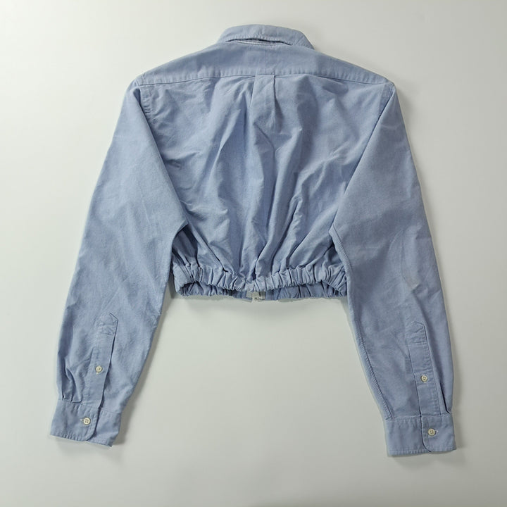 [BUNJANG] Polo Ralph Lauren Classic Blue Crop Shirt / CK239 FREE 폴로 리메이크 클래식블루 크롭 셔츠 남방