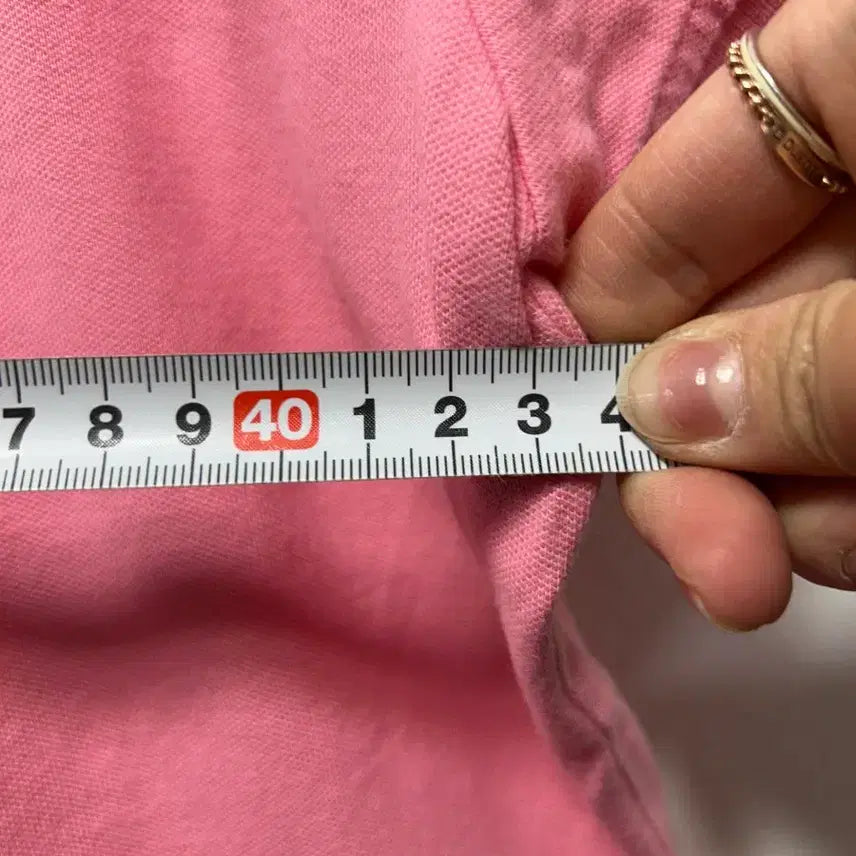 [BUNJANG] Tommy Hilfiger Pink Polo T-shirt / 타미힐피거 핑크 반팔 폴로티셔츠 N