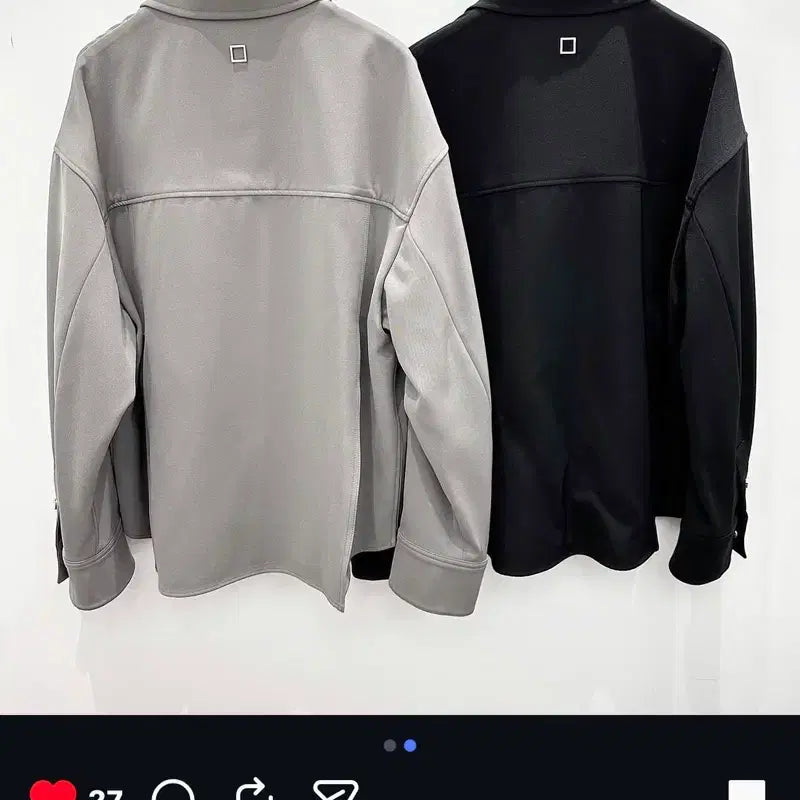 [SOLD OUT] (50) 23SS 우영미 더블 포켓 폴로 티셔츠 - 그레이