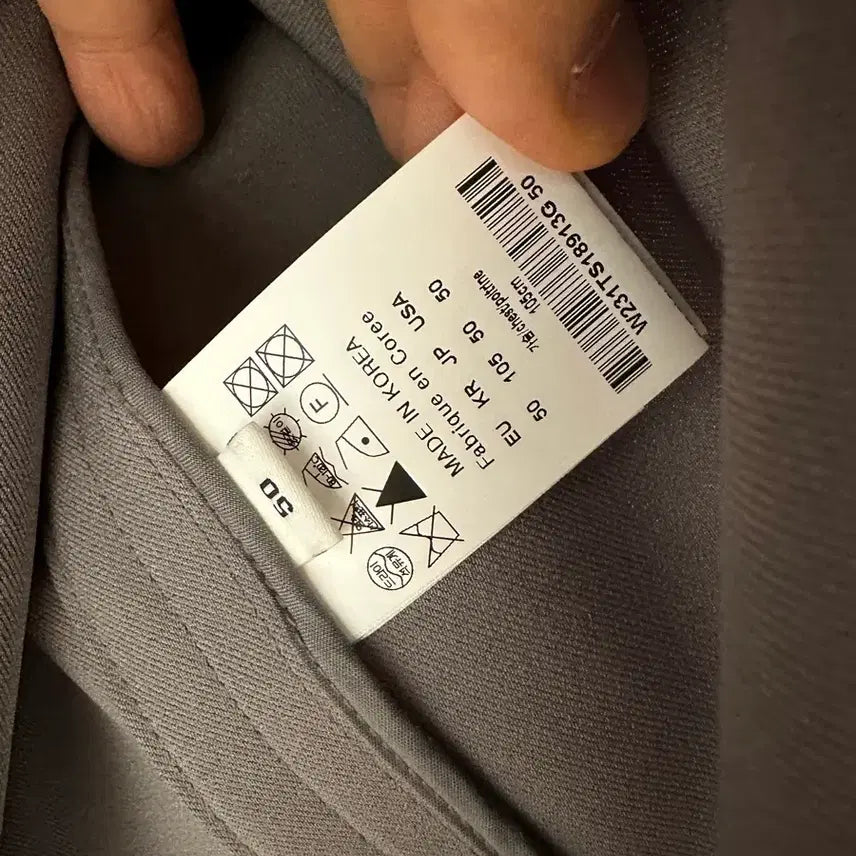 [SOLD OUT] (50) 23SS 우영미 더블 포켓 폴로 티셔츠 - 그레이