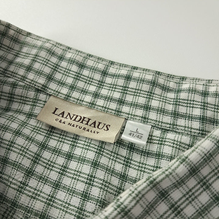 [BUNJANG] C&amp;A Landhaus Bavarian Short Sleeve Shirt / CK240 L 란트하우스 90s 독일 트라흐텐 바바리안 알펜 반팔 셔츠