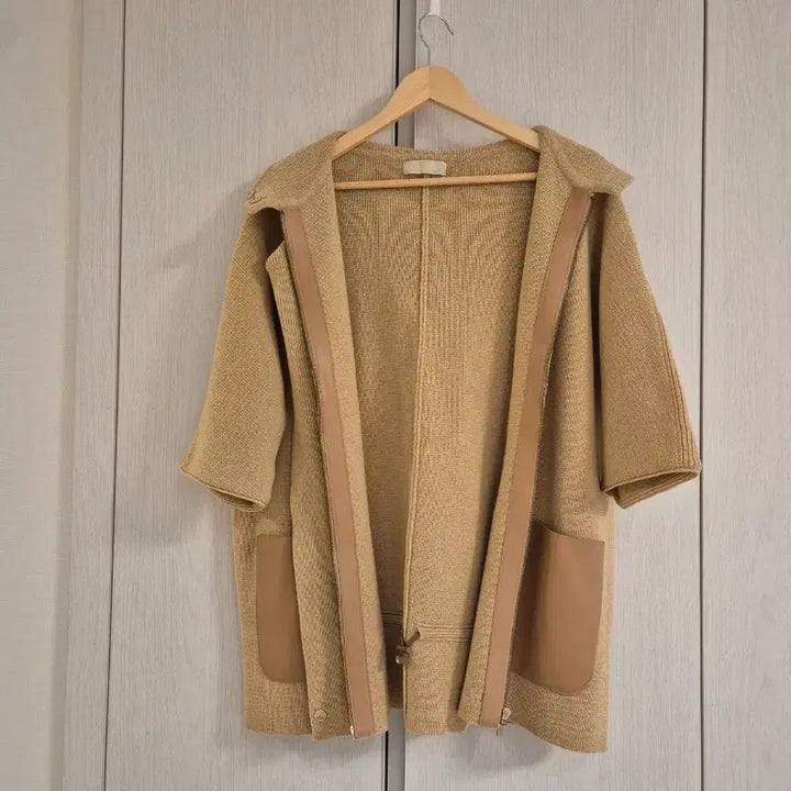 [SOLD OUT] 마인 가죽배색 집업