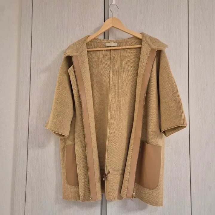 [SOLD OUT] 마인 가죽배색 집업