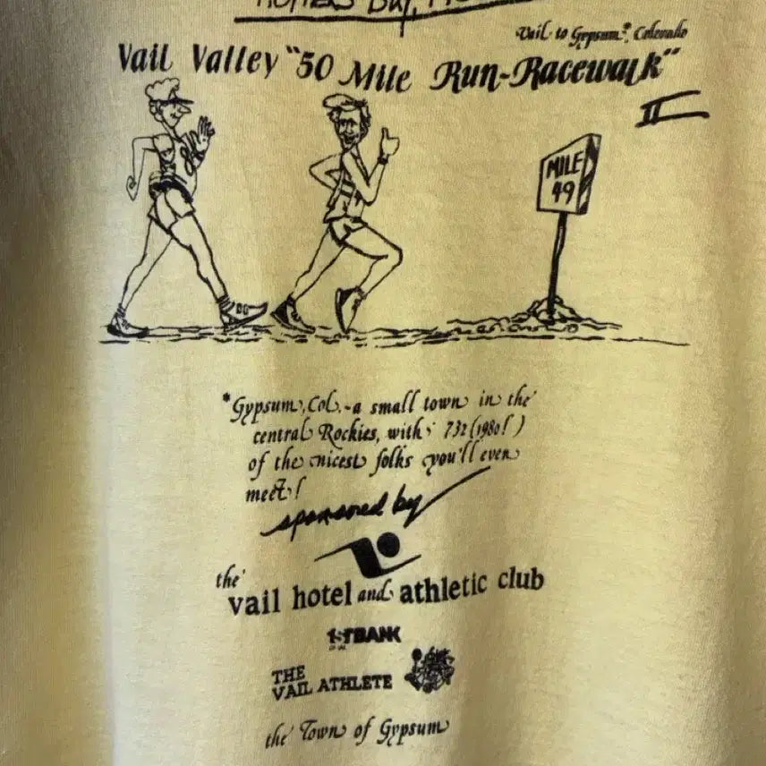 [SOLD OUT] 80s Run-Racewalk Event Tee Made In USA