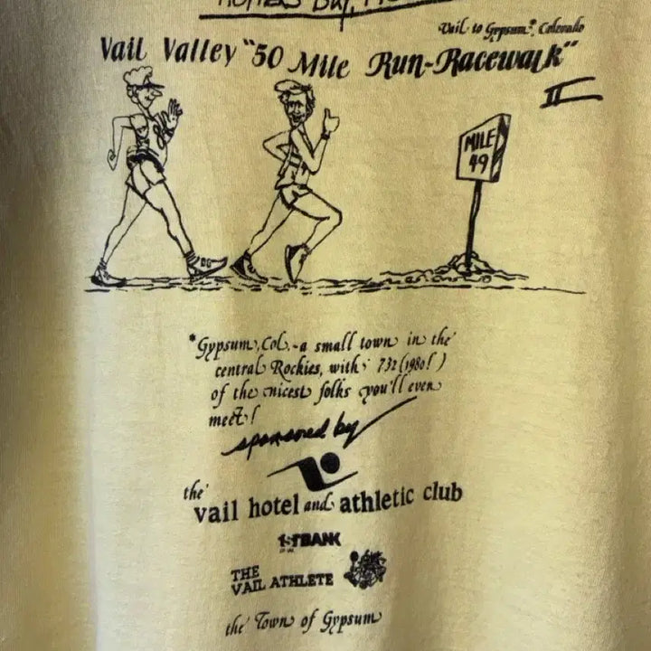 [SOLD OUT] 80s Run-Racewalk Event Tee Made In USA