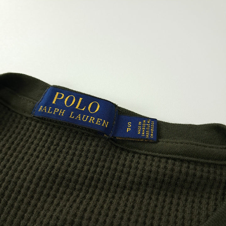 [BUNJANG] Polo Ralph Lauren Olive Green Waffle Knit T-shirt / CK242 S 폴로 와플 올리브그린 티셔츠