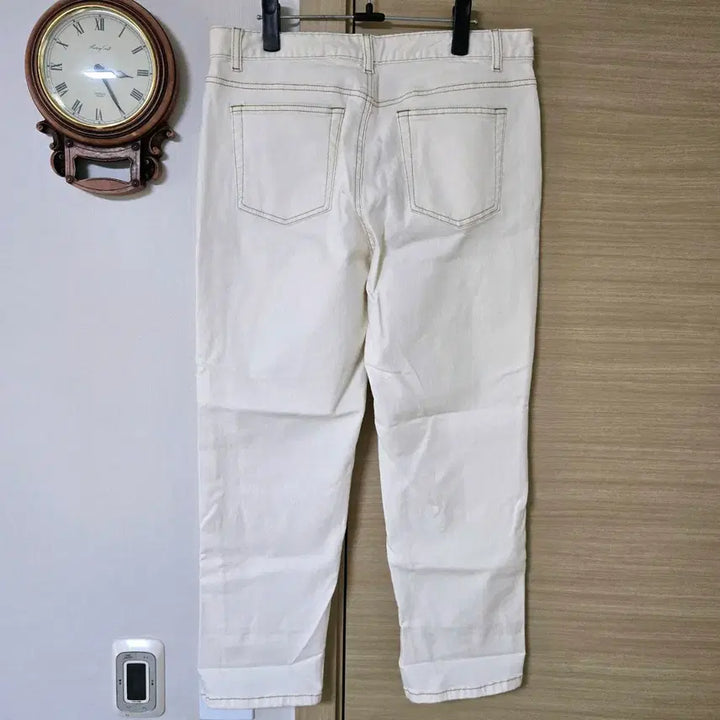 [BUNJANG] 8SECONDS Ivory Stitch Straight Pants / 에잇세컨즈(8SECONDS) 아이보리 스티치 스트레이트 팬츠