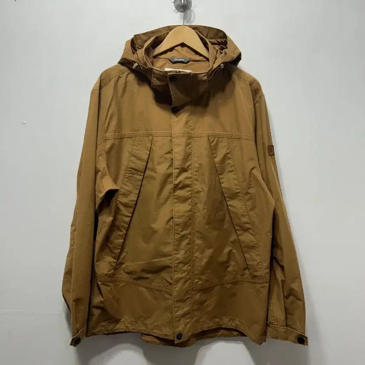 [SOLD OUT] AIGLE 카키색 후드 바람막이 자켓 야상 2XL