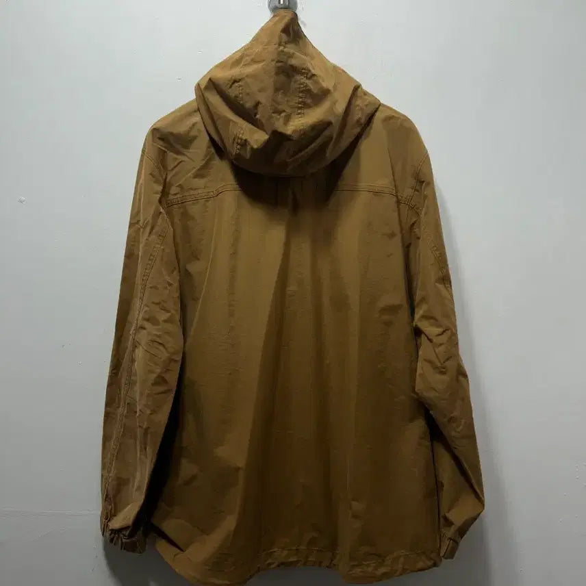 [SOLD OUT] AIGLE 카키색 후드 바람막이 자켓 야상 2XL