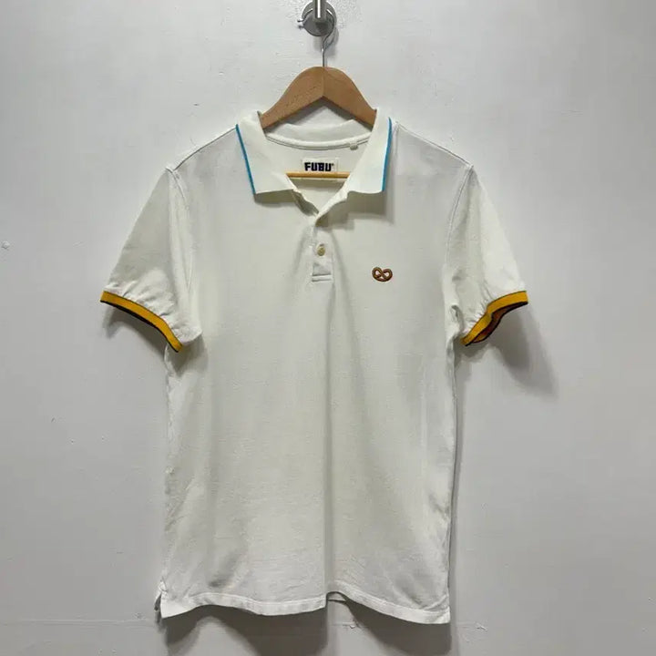 [BUNJANG] FUBU White Collar Short Sleeve T-shirt / 후부 FUBU 화이트 카라 반팔티 100