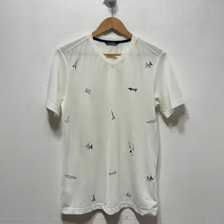 [BUNJANG] Louis Patell White Printed T-shirt M / 루이스파텔 화이트 프린팅 반팔티 M