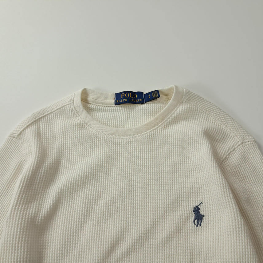[SOLD OUT] CK244 S 폴로 와플 아이보리 티셔츠