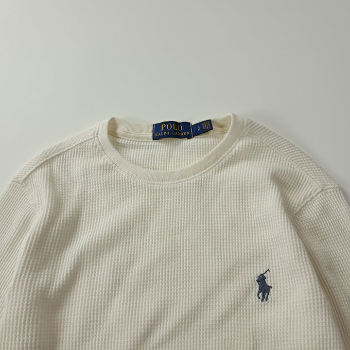 [SOLD OUT] CK244 S 폴로 와플 아이보리 티셔츠
